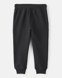 Toddler Boy Fleece Joggers - Black