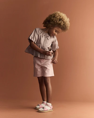 Toddler Girl Bermuda Short - Light Pink