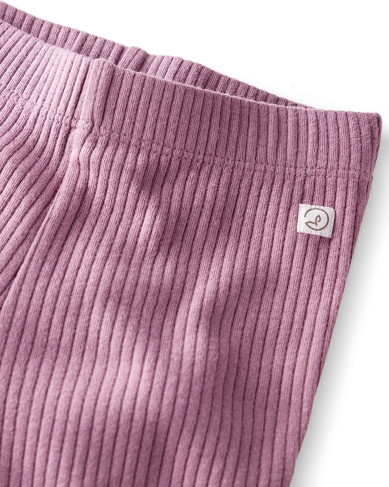 Toddler 2-Pack Organic Cotton Rib Leggings
