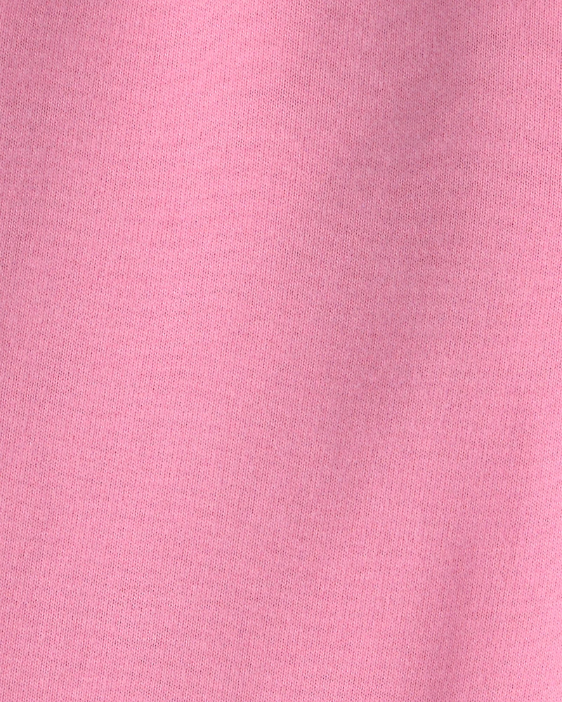 Toddler Girl French Terry Wide-Leg Pants - Pink