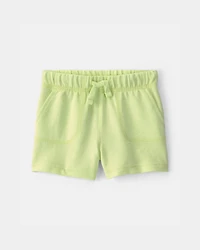 Baby Boy French Terry Shorts - Green