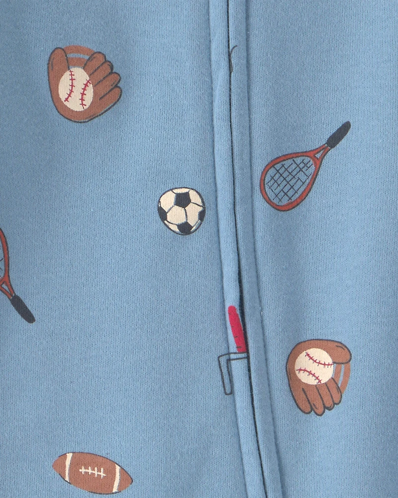 Baby Boy Sports Snug Fit Sleeper - Blue