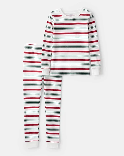 Kid Striped Holiday 2-Piece Pyjama Set