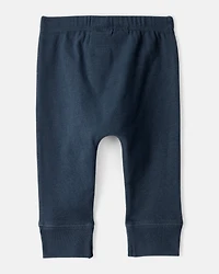 Baby Boy 2-Pack 100% Cotton Pull-On Pants - Green/Navy