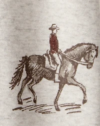 Baby Organic Cotton Sleeper Pyjamas Western Rodeo