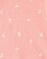 Baby Girl 5-Pack Cowgirl Print Cotton Multipack Bodysuits - White/Blue/Pink