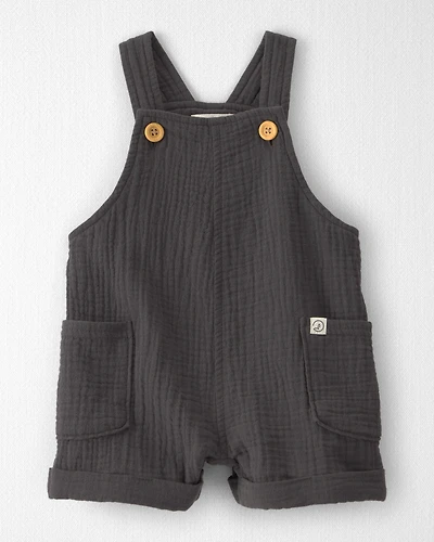 Baby Organic Cotton Gauze Shortalls