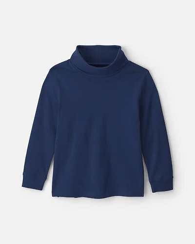 Boys Long-Sleeve Turtleneck - Navy Blue