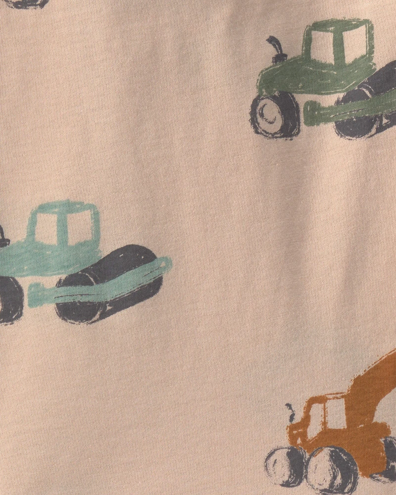 Baby Boy Construction Tee - Brown