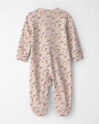 Baby Girl Organic Cotton Sleeper Floral