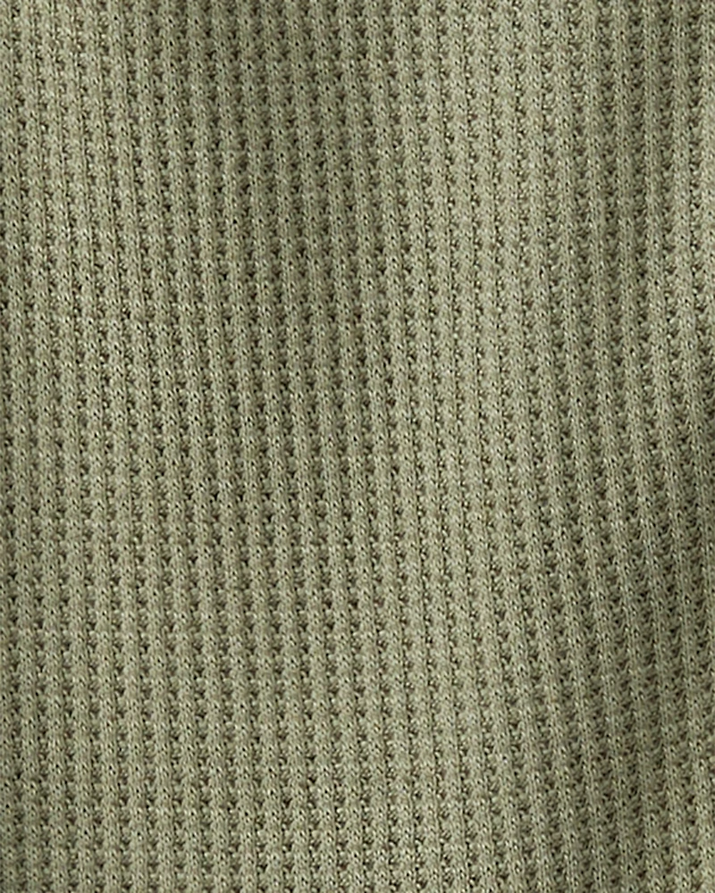 Baby Boy Solid 2-Way Zip PurelySoft Sleeper - Green