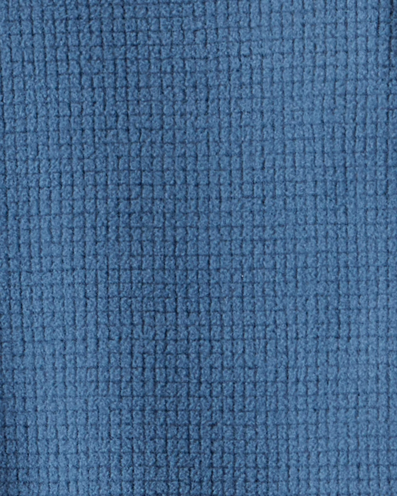 Toddler Boy Fleece Long-Sleeve Snug Fit 1-Piece Pajamas - Blue