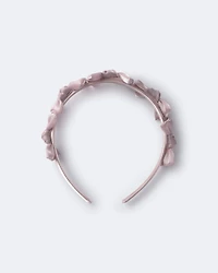Toddler Girl Bow Headband - Mauve