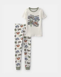 Boys 2-Piece Monster Jam Pajama Set