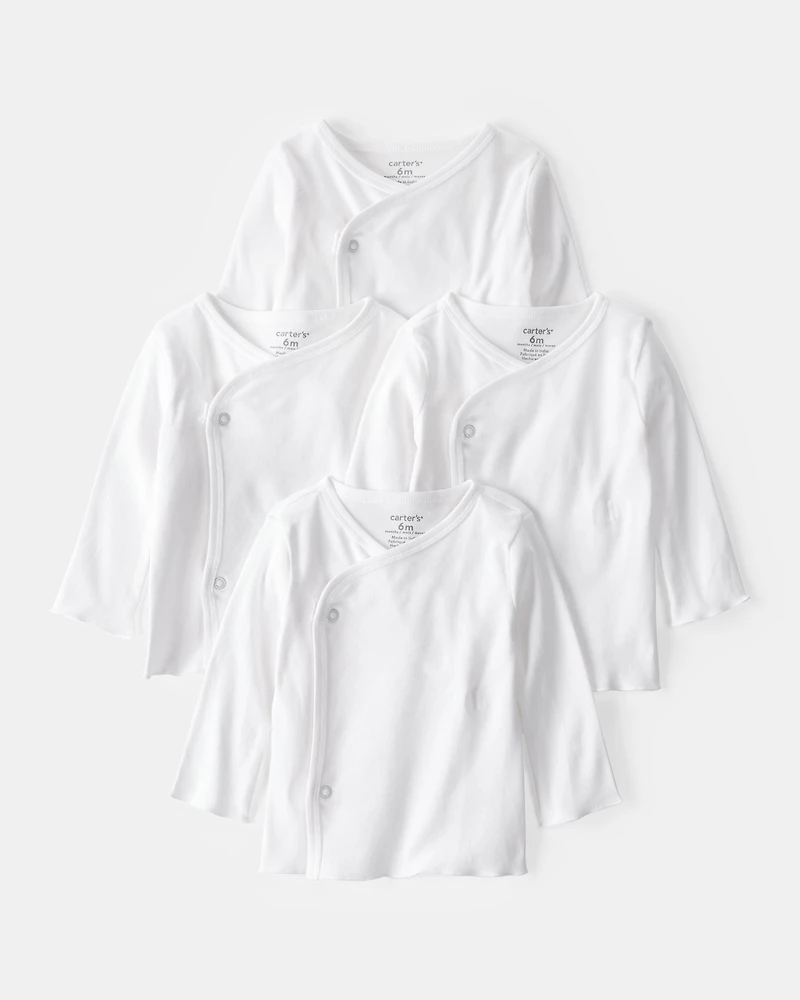 Baby 4-Pack Side-Snap Tees