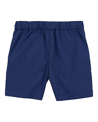 Boys Pull-On Poplin Shorts - Navy