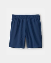 Boys Mesh Active Shorts - Blue