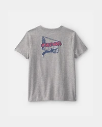 Boys 'Streetball' Basketball Graphic Tee - Grey