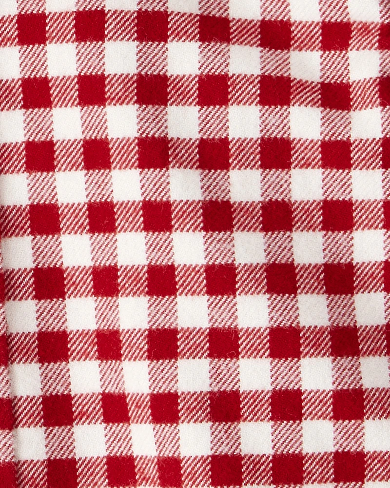 Baby Boy Organic Cotton Button-Front Flannel Shirt