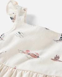 Baby Organic Cotton Coastal-Print Dress
