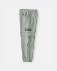 Toddler Boy 'Camp Dino' French Terry Cargo Joggers - Green