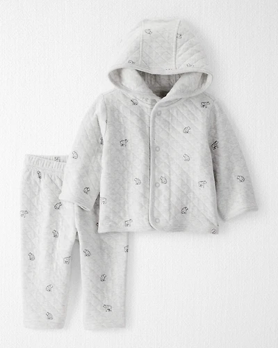 Baby 2-Piece Cardigan & Pants Set Made with Organic Cotton