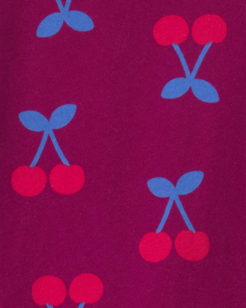 Toddler Girl Cherry Long-Sleeve Top - Red