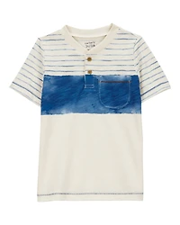 Toddler Colourblock Short-Sleeve Henley