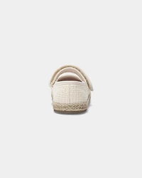 Toddler Girl Woven Casual Shoes - Cream