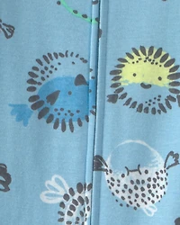 Toddler Boy Pufferfish 100% Cotton 1-Piece Pyjama - Blue
