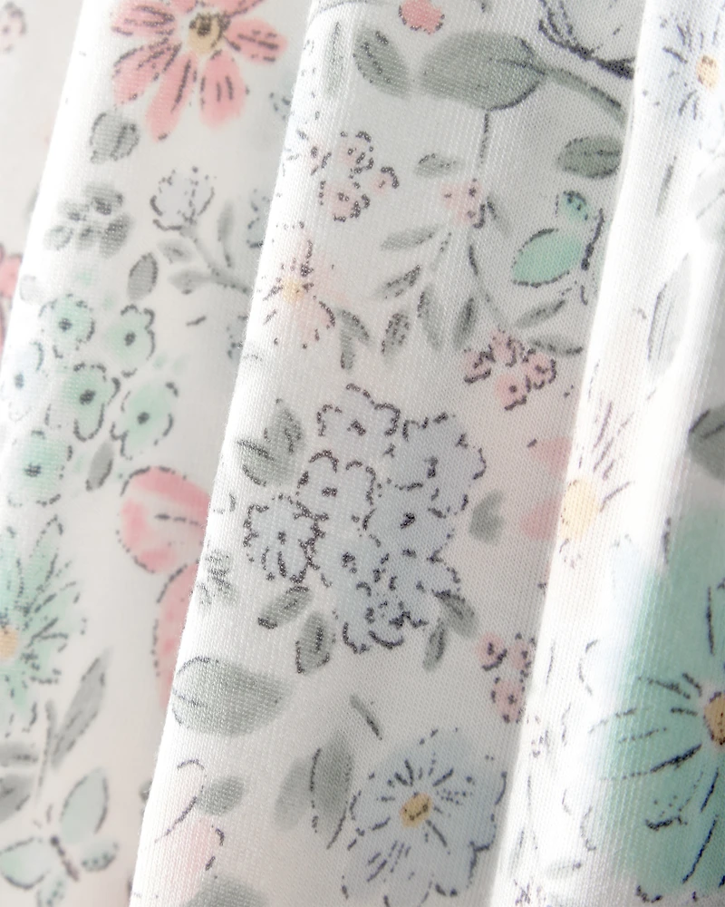Baby Girl Butterfly Garden Headbands - Pink/Ivory