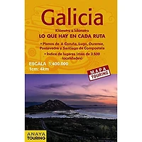 MAPA DE CARRETERAS GALICIA E1:340000