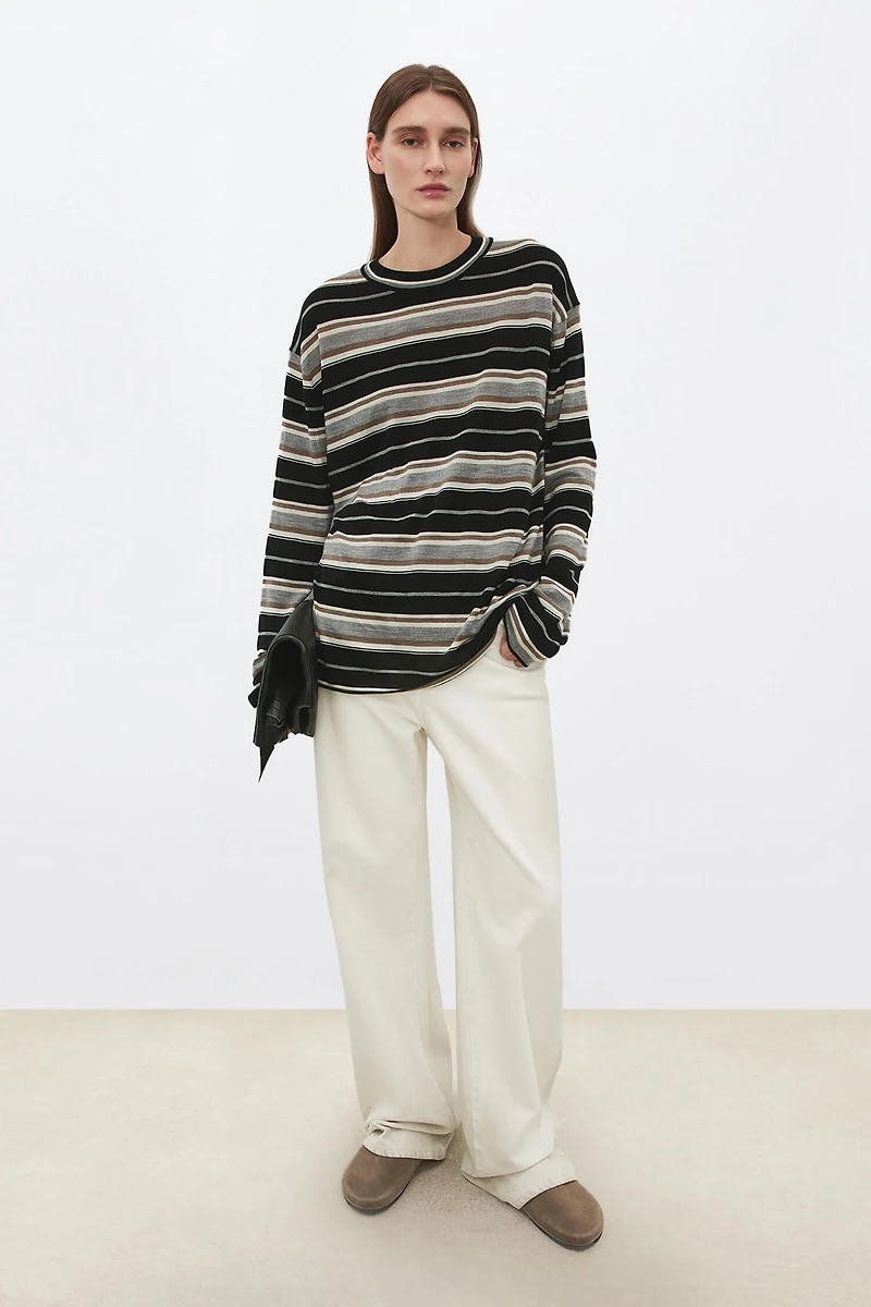 100% Wool Striped Top