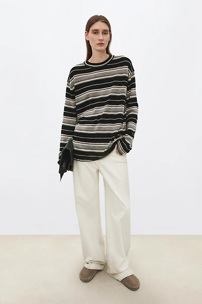 100% Wool Striped Top
