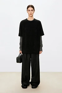 100% Wool Check Trousers