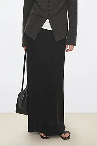 100% Wool Elastic Waist Skirt
