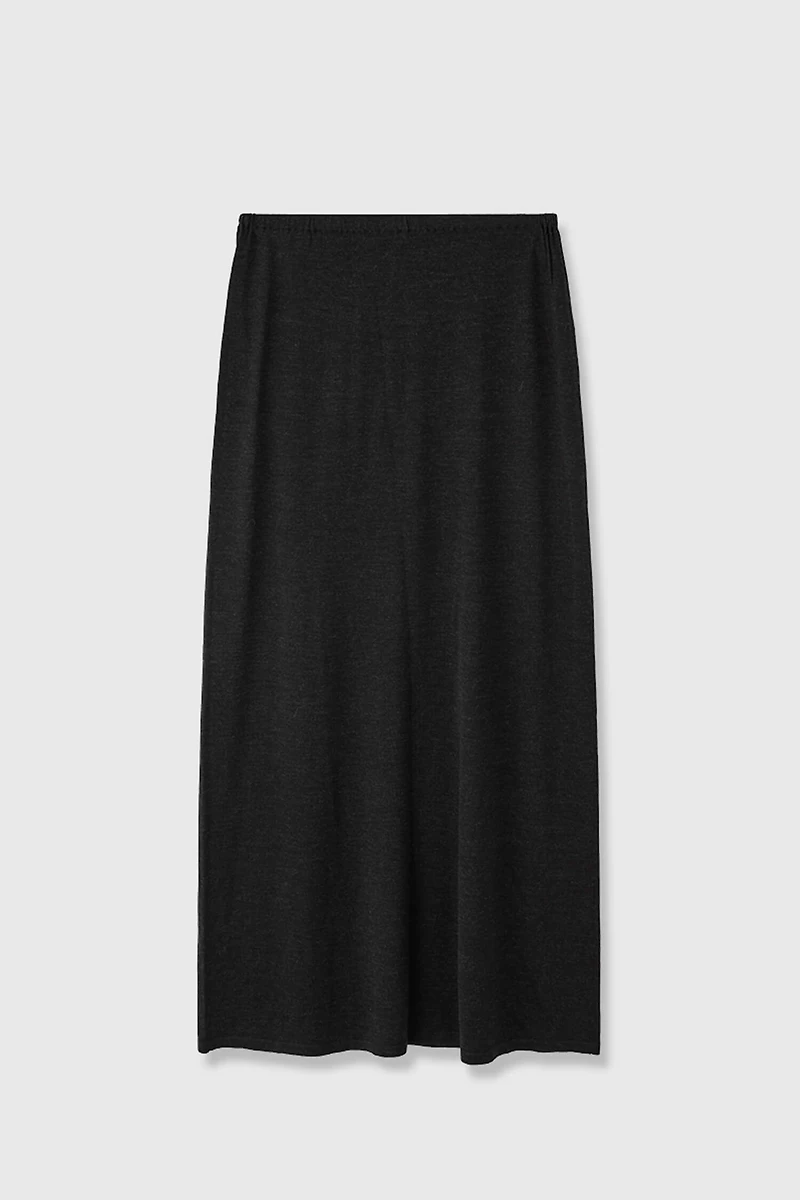 100% Wool Elastic Waist Skirt