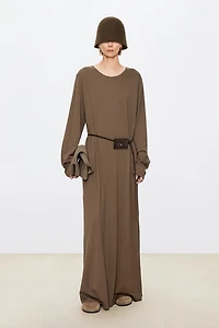 100% Wool Knit Maxi Dress