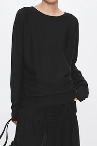 100% Wool Moon Phase Neckline Top