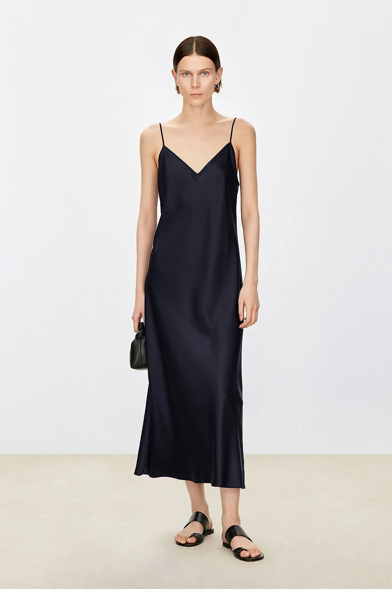 Silk Crepe V-Neck Cami Nightdress