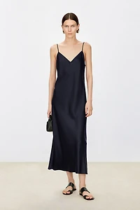 Silk Crepe V-Neck Cami Nightdress