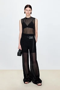 Silk Layered Dress Pants