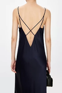 Silk Crepe V-Neck Cami Nightdress