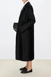 38MM Silk-Wool Crepe Long Blazer