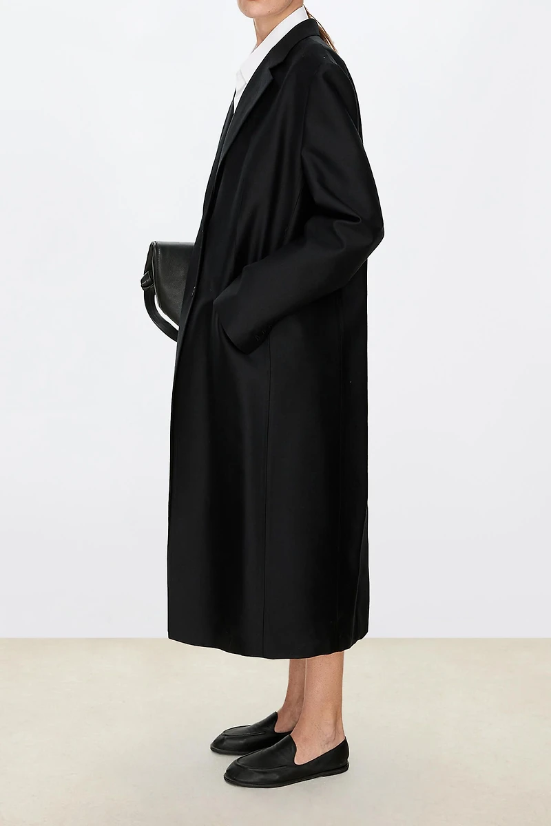 38MM Silk-Wool Crepe Long Blazer