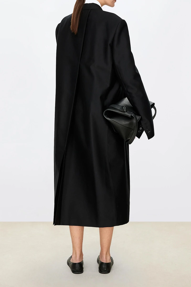 38MM Silk-Wool Crepe Long Blazer