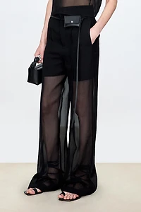Silk Layered Dress Pants