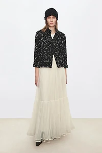 90S Retro Bouclé Short Jacket