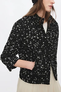 90S Retro Bouclé Short Jacket