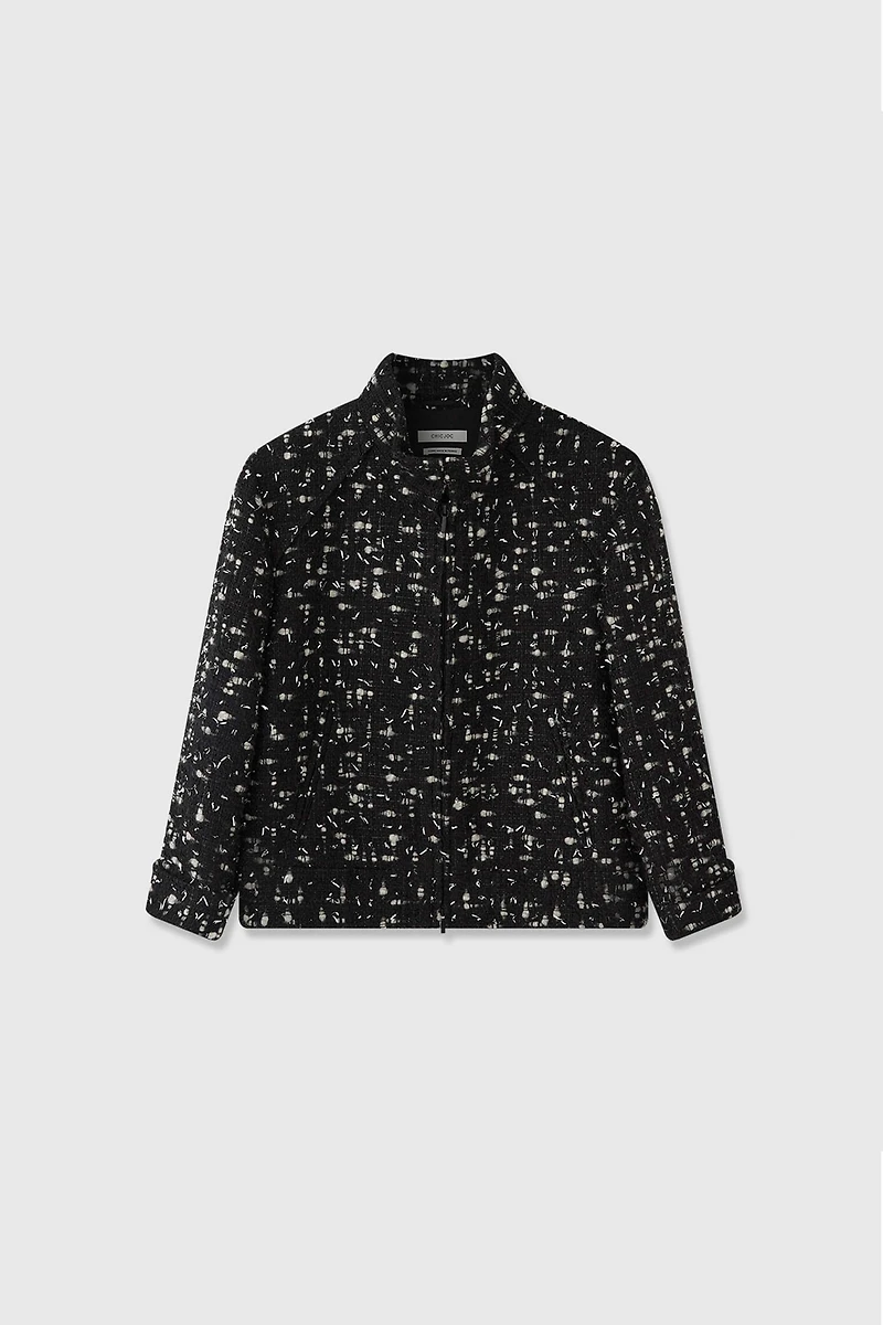 90S Retro Bouclé Short Jacket